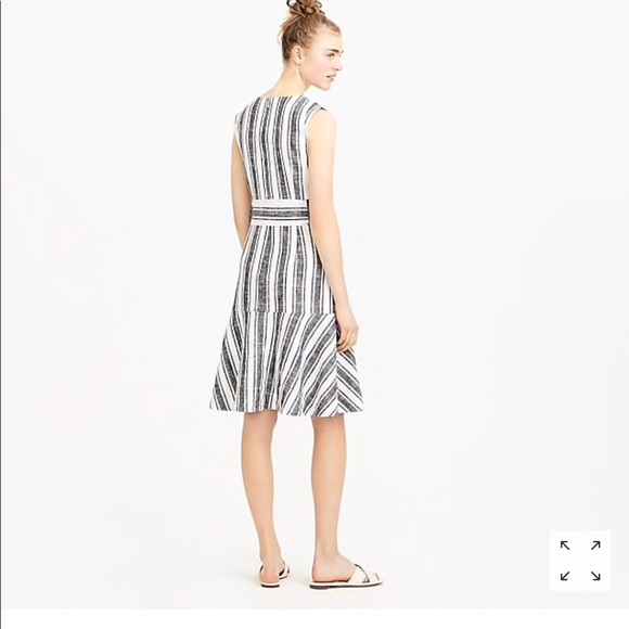 JCrew Tall Belted dress NWT red or black - Picture 4 of 8